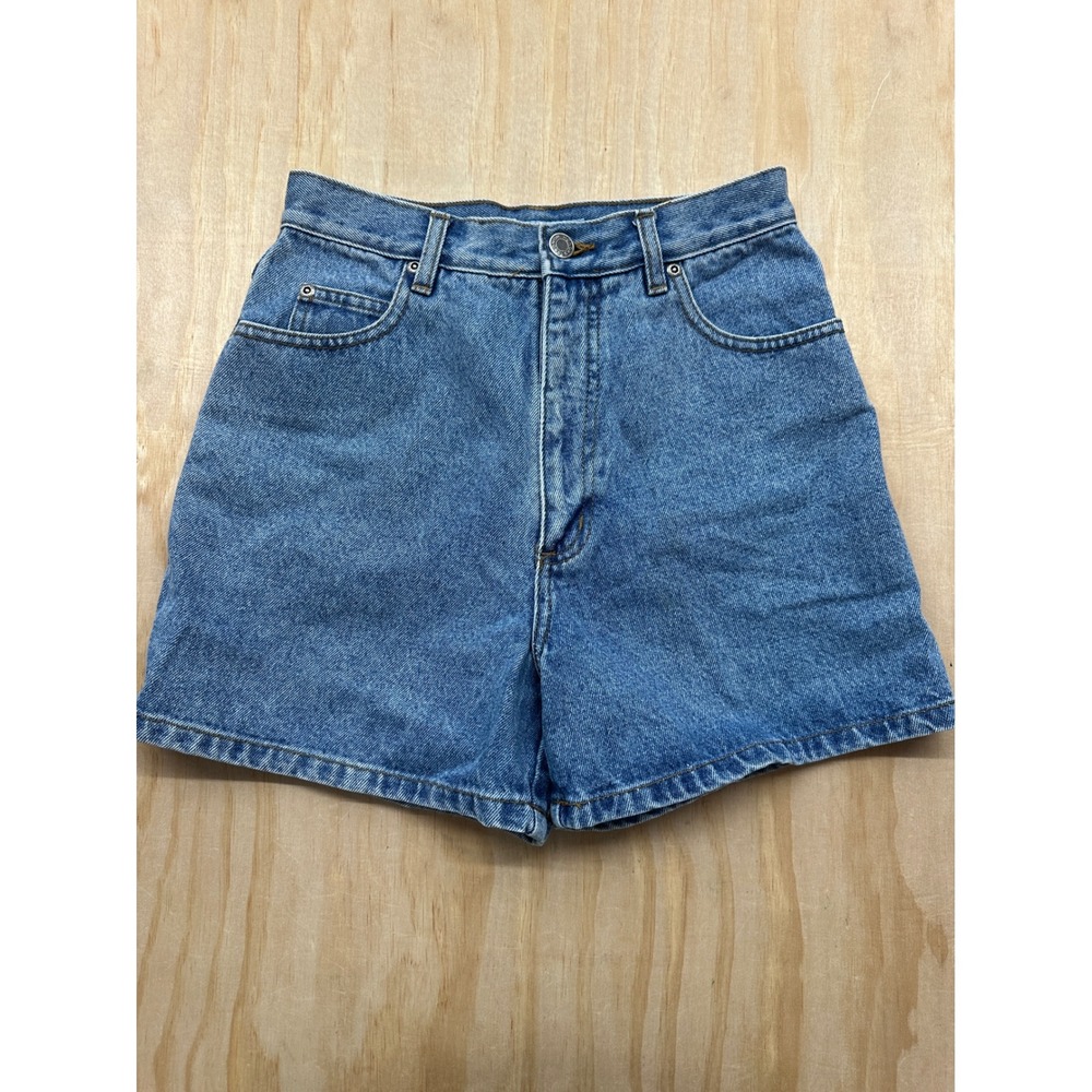 VTG HONORS High Waisted Denim Shorts Medium Wash Blue Jean Mom Shorts 25 Waist